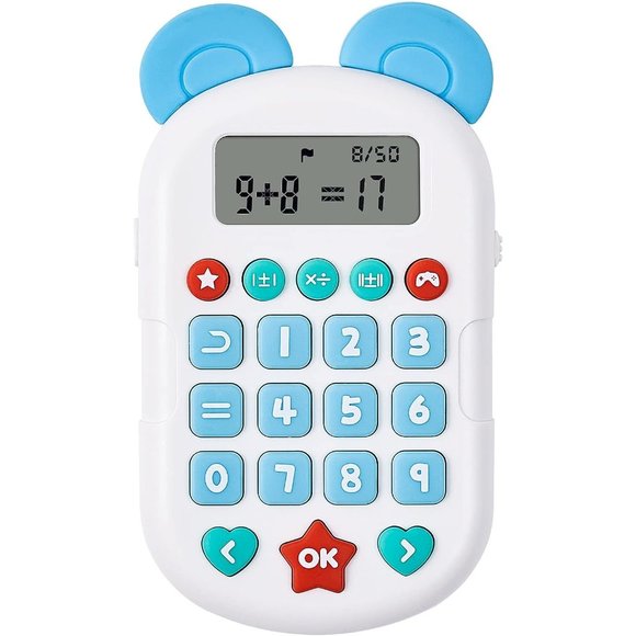Blue Electronic Math Game for Kids - Picture 1 of 16